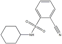 2-cyano-N-cyclohexylbenzenesulfonamide Struktur