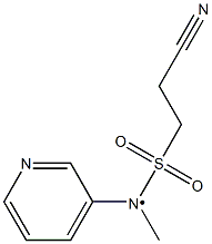 2-cyano-N-methyl-N-(pyridin-3-yl)ethane-1-sulfonamido Struktur