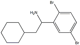 2-cyclohexyl-1-(2,5-dibromophenyl)ethan-1-amine Struktur