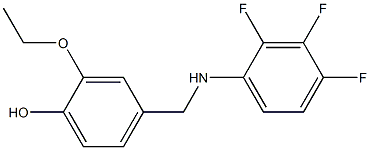 2-ethoxy-4-{[(2,3,4-trifluorophenyl)amino]methyl}phenol Struktur