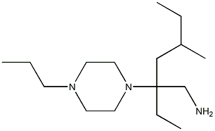 2-ethyl-4-methyl-2-(4-propylpiperazin-1-yl)hexan-1-amine Struktur