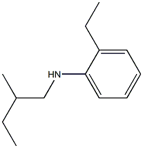 2-ethyl-N-(2-methylbutyl)aniline Struktur