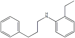 2-ethyl-N-(3-phenylpropyl)aniline Struktur