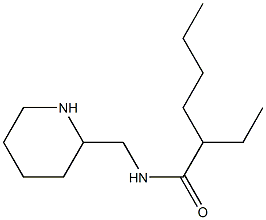 2-ethyl-N-(piperidin-2-ylmethyl)hexanamide Struktur