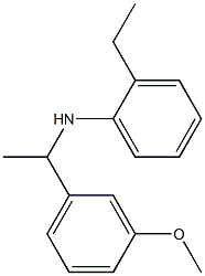 2-ethyl-N-[1-(3-methoxyphenyl)ethyl]aniline Struktur