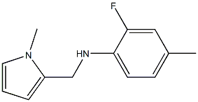 2-fluoro-4-methyl-N-[(1-methyl-1H-pyrrol-2-yl)methyl]aniline Struktur