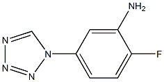 2-fluoro-5-(1H-tetrazol-1-yl)aniline Struktur