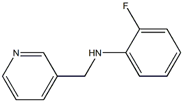 2-fluoro-N-(pyridin-3-ylmethyl)aniline Struktur