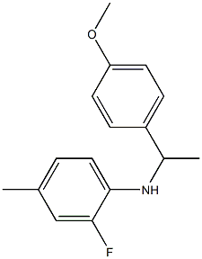 2-fluoro-N-[1-(4-methoxyphenyl)ethyl]-4-methylaniline Struktur