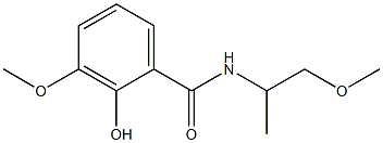 2-hydroxy-3-methoxy-N-(1-methoxypropan-2-yl)benzamide Struktur