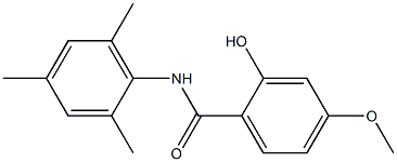 2-hydroxy-4-methoxy-N-(2,4,6-trimethylphenyl)benzamide Struktur