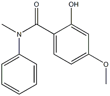 2-hydroxy-4-methoxy-N-methyl-N-phenylbenzamide Struktur