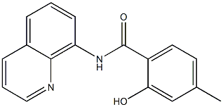 2-hydroxy-4-methyl-N-(quinolin-8-yl)benzamide Struktur