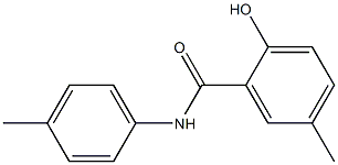 2-hydroxy-5-methyl-N-(4-methylphenyl)benzamide Struktur