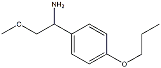 2-methoxy-1-(4-propoxyphenyl)ethanamine Struktur