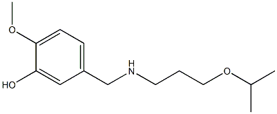 2-methoxy-5-({[3-(propan-2-yloxy)propyl]amino}methyl)phenol Struktur