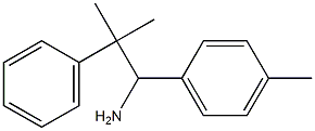 2-methyl-1-(4-methylphenyl)-2-phenylpropan-1-amine Struktur