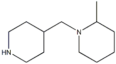 2-methyl-1-(piperidin-4-ylmethyl)piperidine Struktur