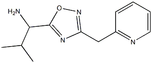 2-methyl-1-[3-(pyridin-2-ylmethyl)-1,2,4-oxadiazol-5-yl]propan-1-amine Struktur