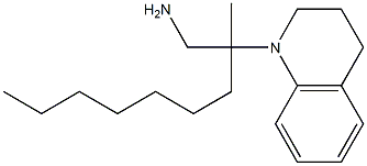 2-methyl-2-(1,2,3,4-tetrahydroquinolin-1-yl)nonan-1-amine Struktur