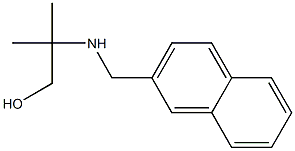 2-methyl-2-[(naphthalen-2-ylmethyl)amino]propan-1-ol Struktur