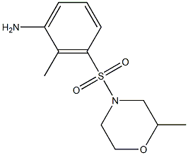 2-methyl-3-[(2-methylmorpholine-4-)sulfonyl]aniline Struktur