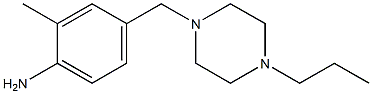 2-methyl-4-[(4-propylpiperazin-1-yl)methyl]aniline Struktur