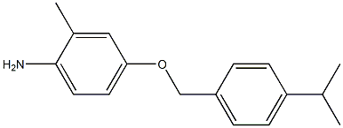 2-methyl-4-{[4-(propan-2-yl)phenyl]methoxy}aniline Struktur