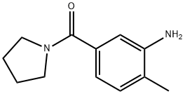 2-methyl-5-(pyrrolidin-1-ylcarbonyl)aniline Struktur