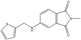 2-methyl-5-[(thiophen-2-ylmethyl)amino]-2,3-dihydro-1H-isoindole-1,3-dione Struktur