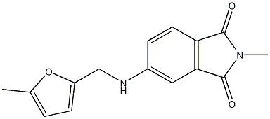 2-methyl-5-{[(5-methylfuran-2-yl)methyl]amino}-2,3-dihydro-1H-isoindole-1,3-dione Struktur