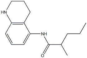 2-methyl-N-(1,2,3,4-tetrahydroquinolin-5-yl)pentanamide Struktur