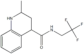 2-methyl-N-(2,2,2-trifluoroethyl)-1,2,3,4-tetrahydroquinoline-4-carboxamide Struktur