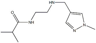 2-methyl-N-(2-{[(1-methyl-1H-pyrazol-4-yl)methyl]amino}ethyl)propanamide Struktur