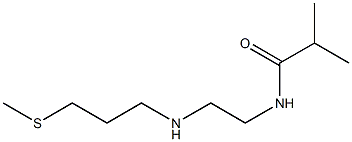 2-methyl-N-(2-{[3-(methylsulfanyl)propyl]amino}ethyl)propanamide Struktur