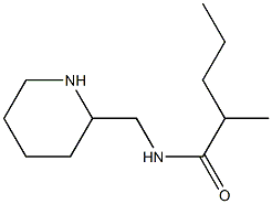 2-methyl-N-(piperidin-2-ylmethyl)pentanamide Struktur