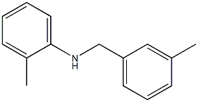 2-methyl-N-[(3-methylphenyl)methyl]aniline Struktur