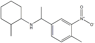 2-methyl-N-[1-(4-methyl-3-nitrophenyl)ethyl]cyclohexan-1-amine Struktur