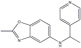 2-methyl-N-[1-(pyridin-4-yl)ethyl]-1,3-benzoxazol-5-amine Struktur