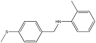 2-methyl-N-{[4-(methylsulfanyl)phenyl]methyl}aniline Struktur