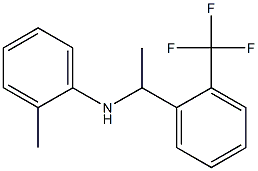 2-methyl-N-{1-[2-(trifluoromethyl)phenyl]ethyl}aniline Struktur