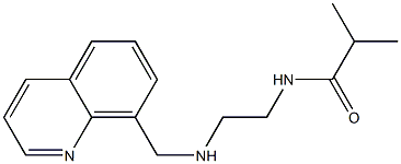 2-methyl-N-{2-[(quinolin-8-ylmethyl)amino]ethyl}propanamide Struktur