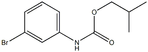 2-methylpropyl N-(3-bromophenyl)carbamate Struktur