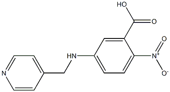 2-nitro-5-[(pyridin-4-ylmethyl)amino]benzoic acid Struktur