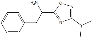 2-phenyl-1-[3-(propan-2-yl)-1,2,4-oxadiazol-5-yl]ethan-1-amine Struktur