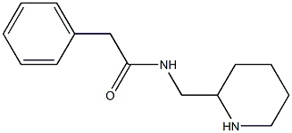 2-phenyl-N-(piperidin-2-ylmethyl)acetamide Struktur