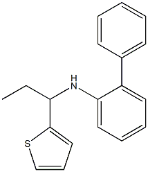 2-phenyl-N-[1-(thiophen-2-yl)propyl]aniline Struktur