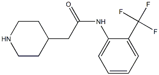 2-piperidin-4-yl-N-[2-(trifluoromethyl)phenyl]acetamide Struktur