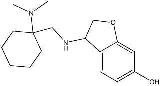 3-({[1-(dimethylamino)cyclohexyl]methyl}amino)-2,3-dihydro-1-benzofuran-6-ol Struktur