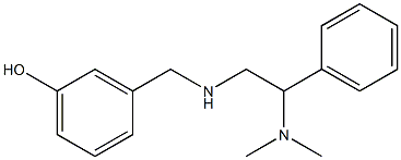 3-({[2-(dimethylamino)-2-phenylethyl]amino}methyl)phenol Struktur